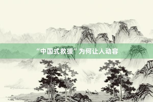 “中国式救援”为何让人动容