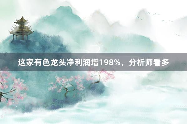 这家有色龙头净利润增198%，分析师看多